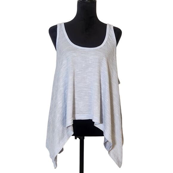 PEACH LOVE Baby Blue Oversized Tank, Size Large - Picture 1 of 12